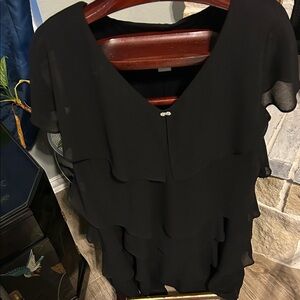 Patra Black Layered Dress with Elegant Design Lagenlook